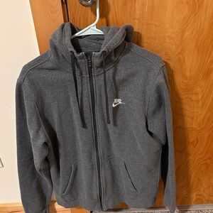 Nike Charcoal Full-Zip Hoodie